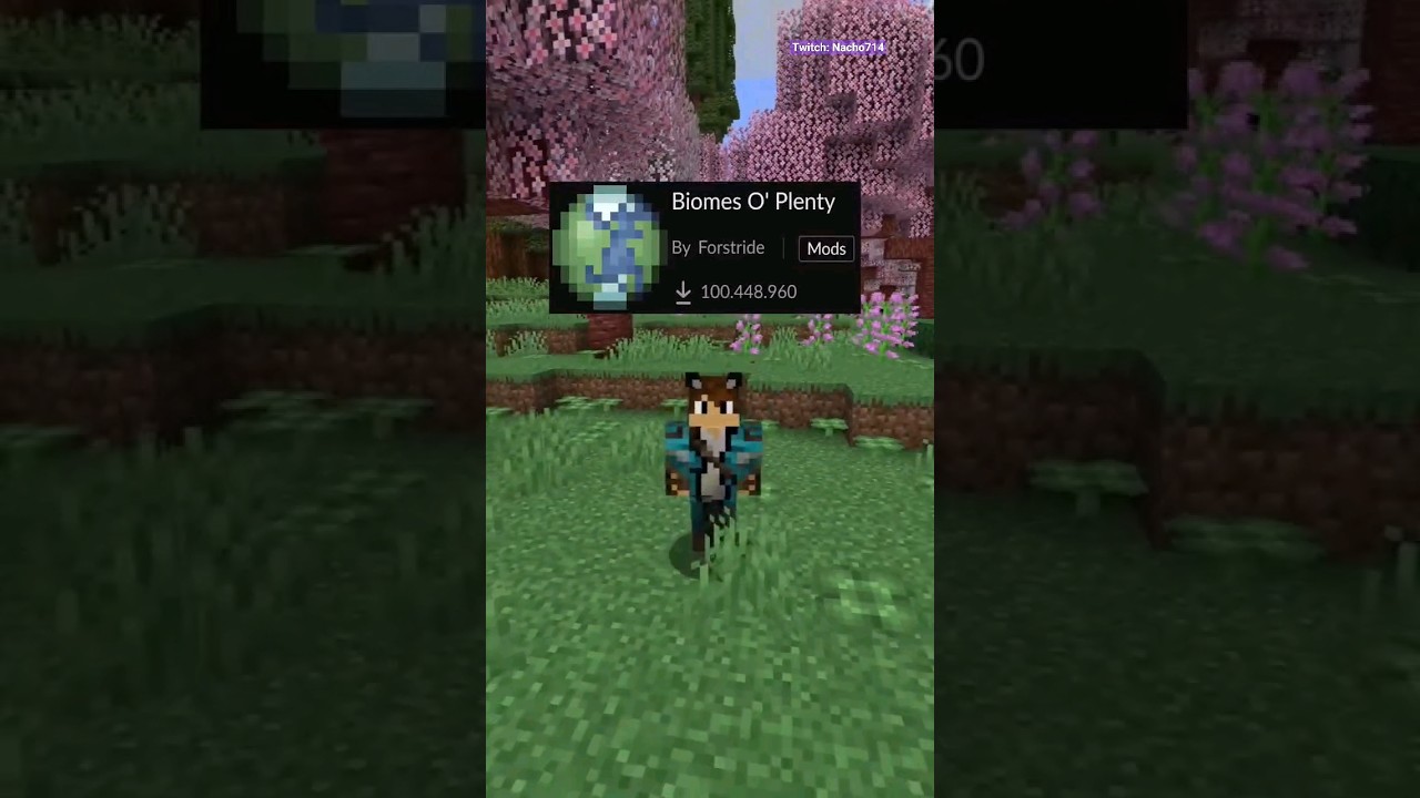 Mod para Tener Nuevos Biomas en Minecraft #shorts #minecraftmods #minecraft