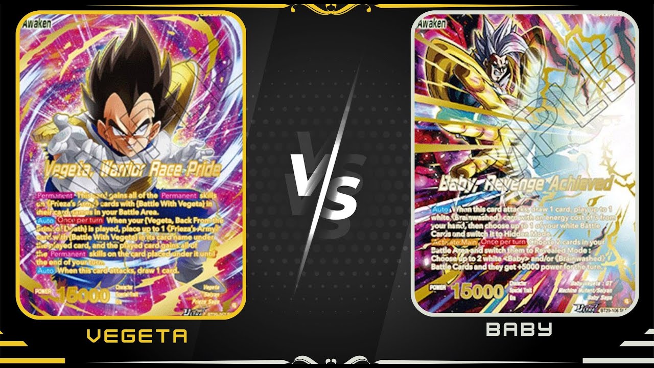 Вегета против Бэби, раунд 2: Dragon Ball Super Masters, сет 29, местные турниры.