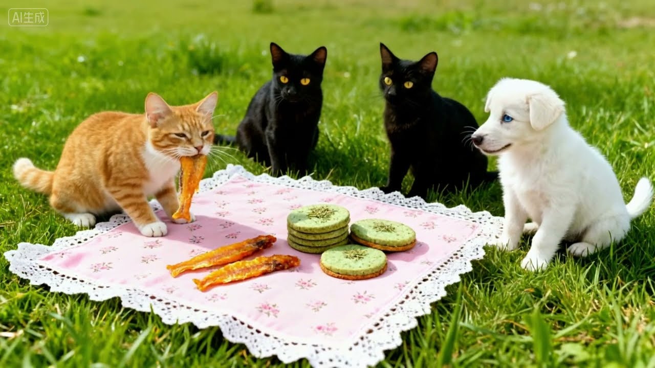 Mama Cat Trims Fur on the Farm and Makes Tiger Hat For Kittens At Home🐾🎩🐯