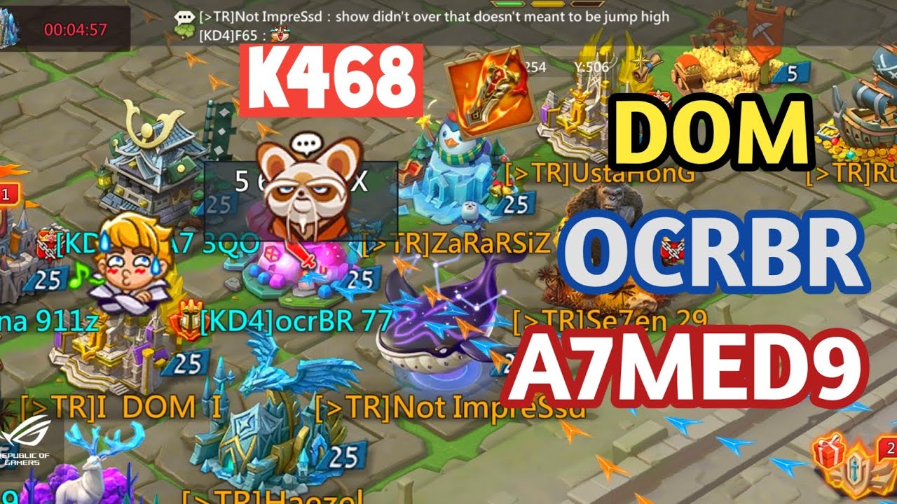 Supreme Emperor Invades WoW! OCRBR VS DOM! Royals at War! LordsMobile!