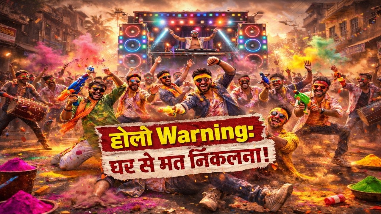 होली Holi Warning: घर से मत निकलना | 2026 DJ Special | Joy AI Music Studio