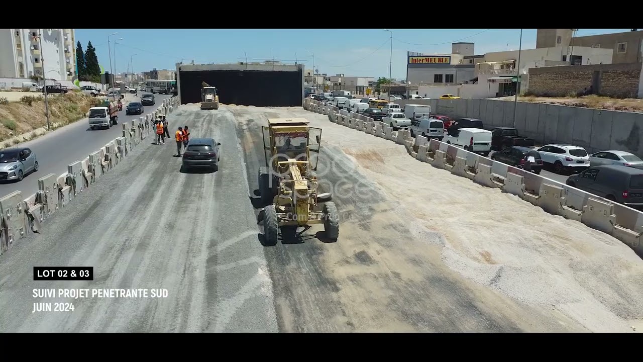 PROJET PENETRANTE SUD VIDEO LOT 02 03 et 04  مشروع توسعة المدخل الجنوبي للعاصمة