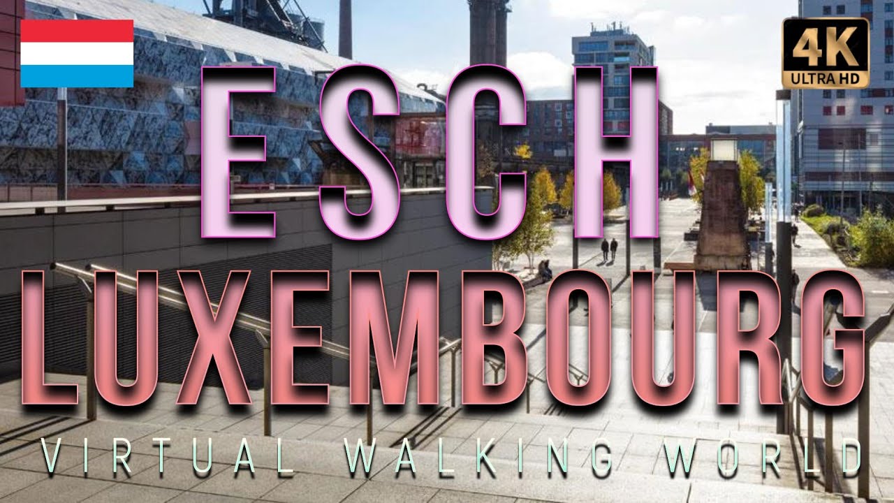 ESCH. LUXEMBOURG  - Modern city with virtual walking street