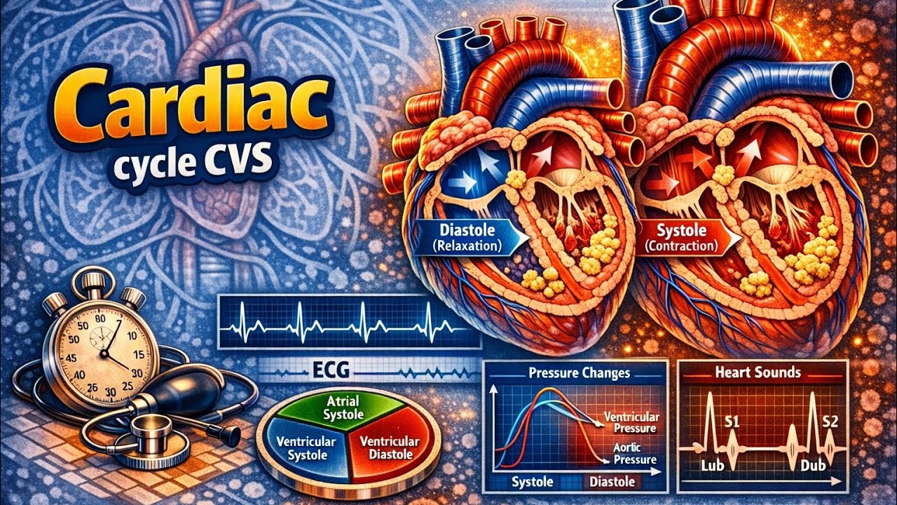 Cardiac cycle part 1 CVS