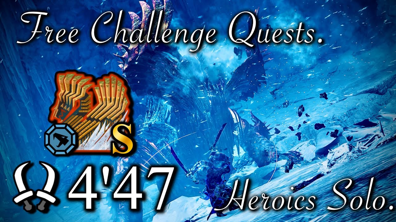 【MHWilds】 フリチャレ 歴戦王ジン・ダハド  双剣 04'47 ソロ | Arch Tempered Jin Dahaad DB solo