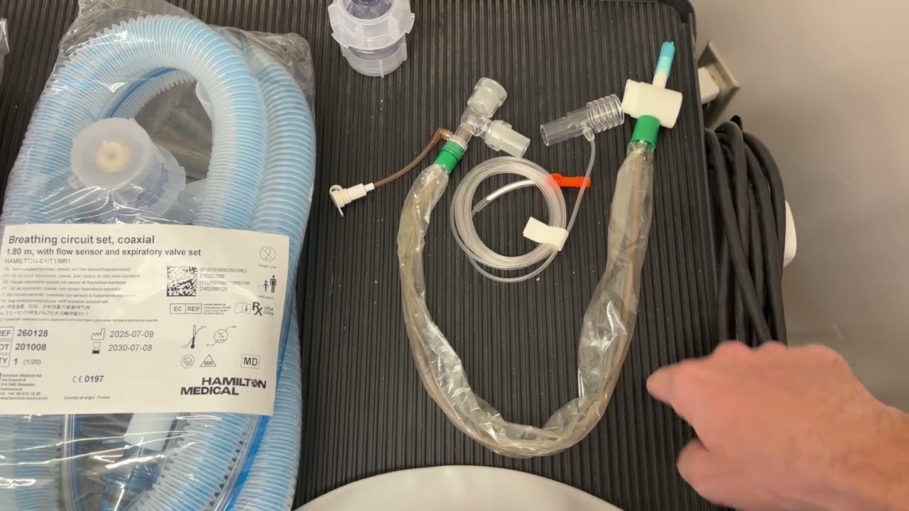 Hamilton-T1 Ventilator Circuit & Essential Accessories 