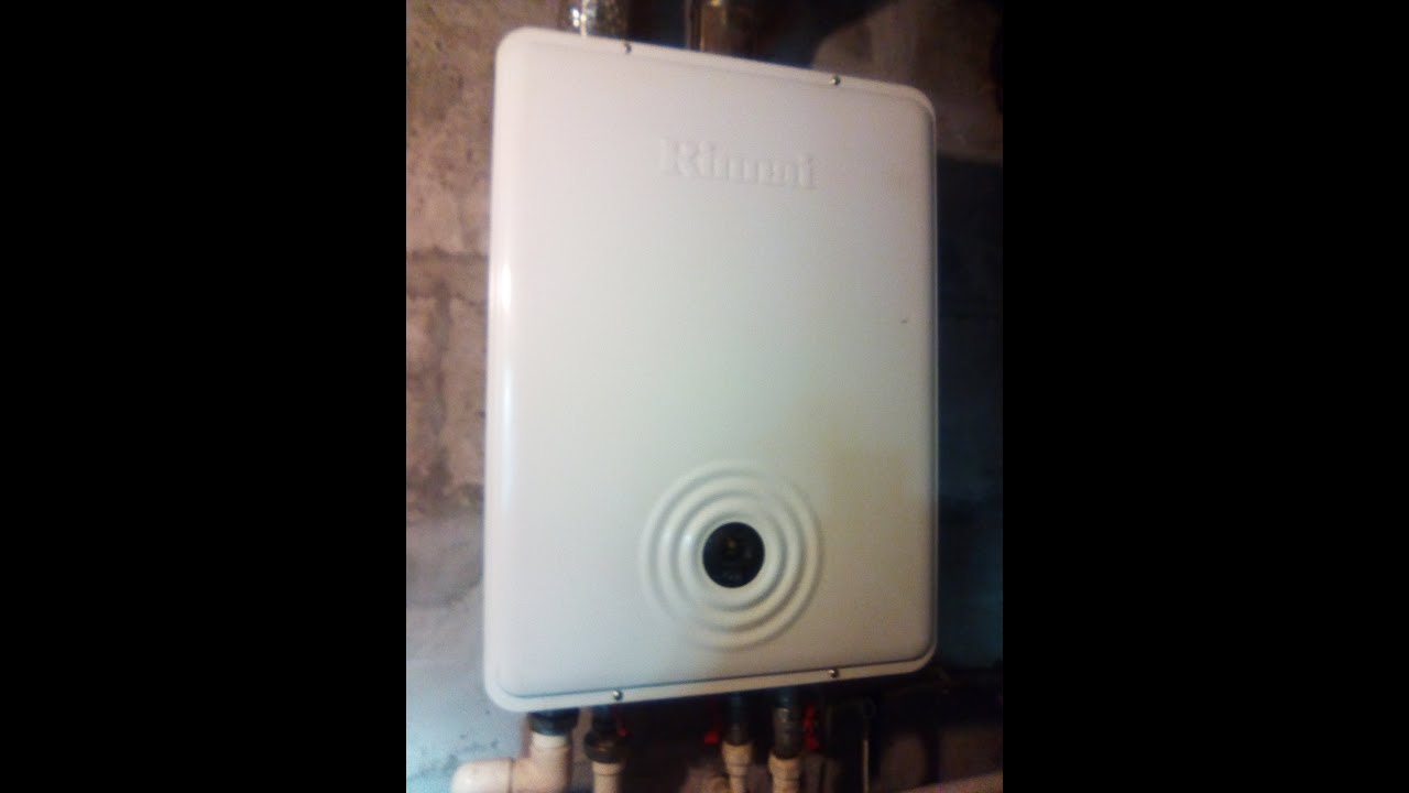 Газовый котел Rinnai RB 257 EMF 29 1 кВт  Текущее обслуживание  Продувка от сажи