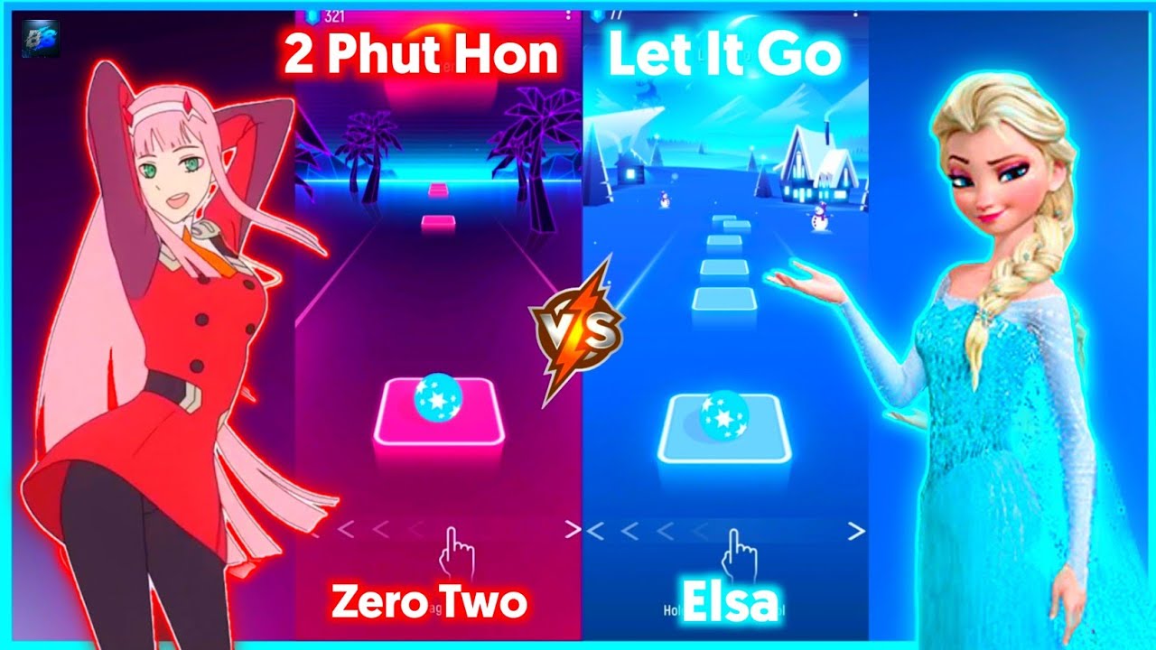 2 Phut Hon Vs Let It Go | Tiles Hop 