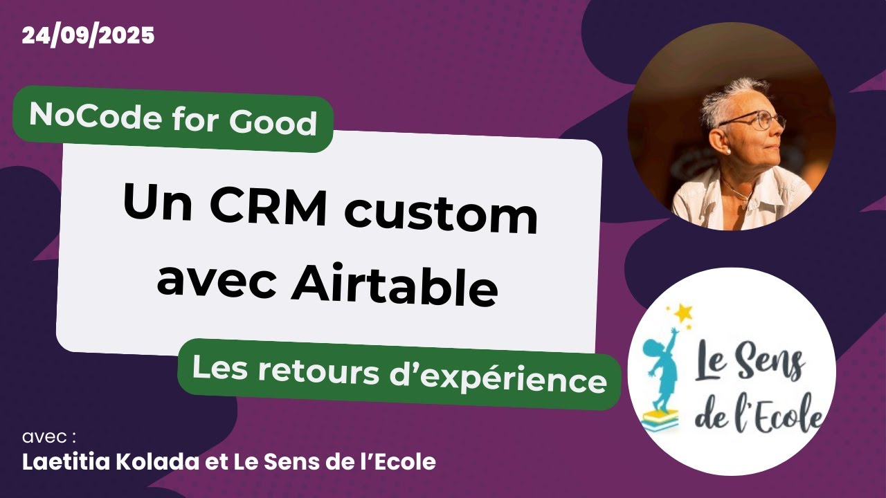 Se développer avec un CRM Airtable sur mesure   NoCode for Good