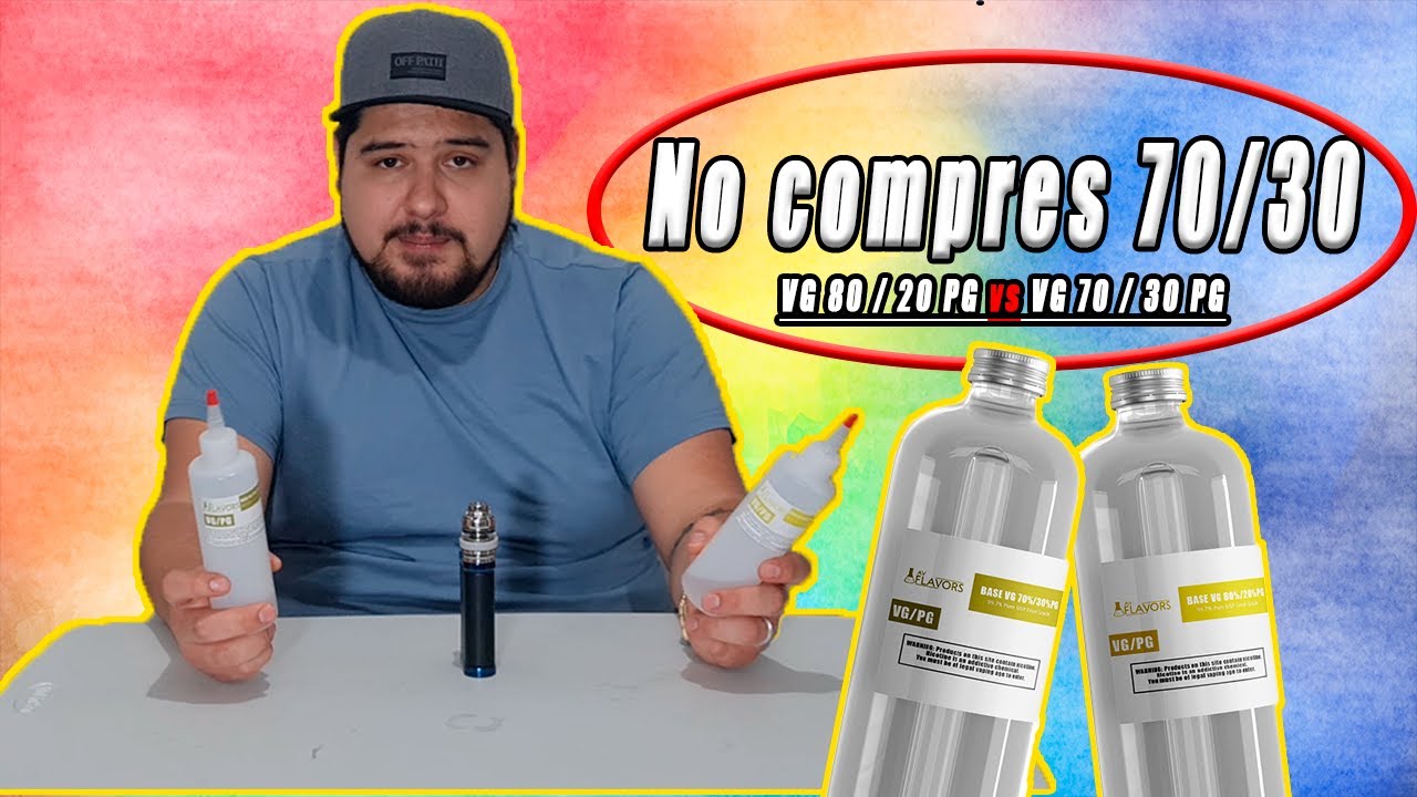 Base Premezclada | Diferencias entre 80/20 y 70/30 | Mas VG mas vapor? 🤔👨🏻&zwj;🔬 MENTIRA
