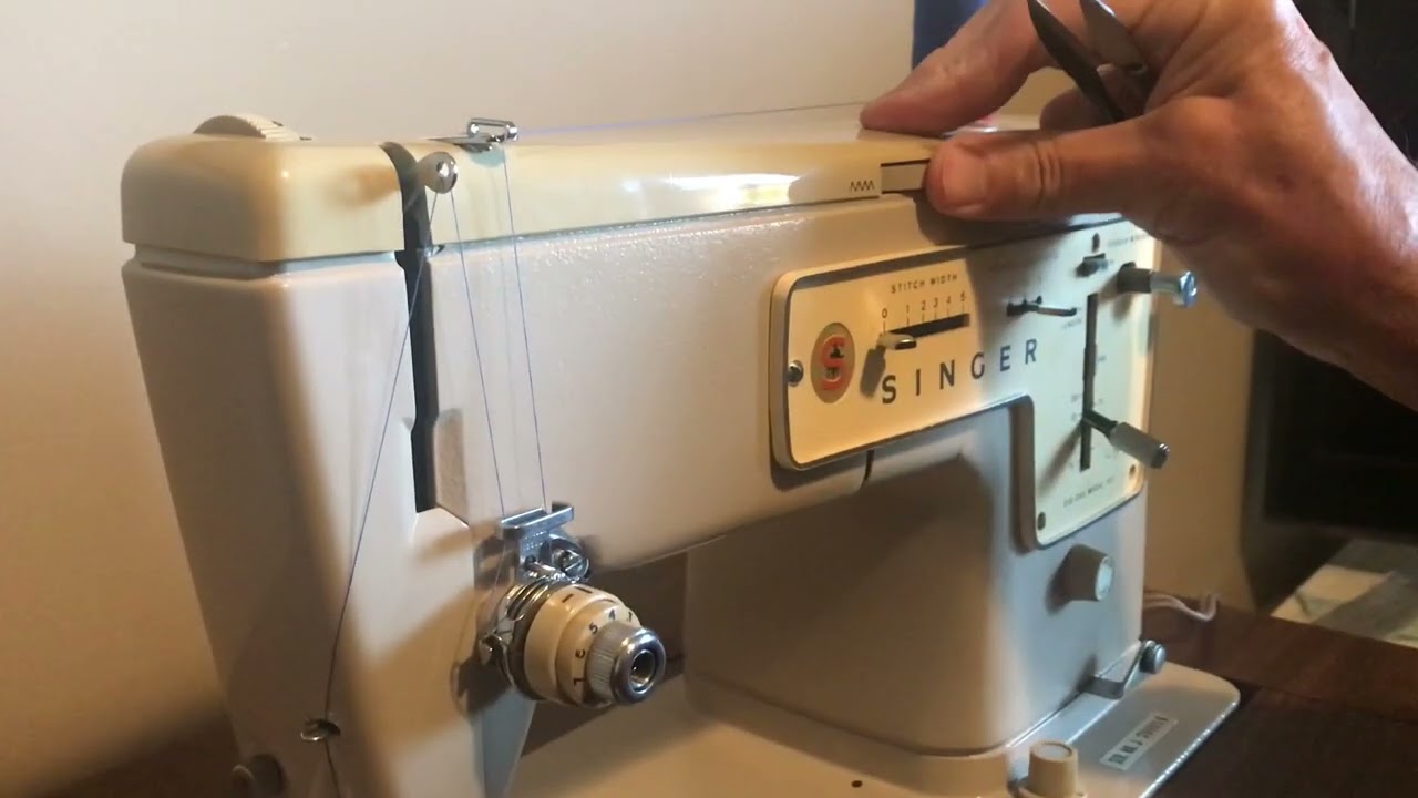 Singer Stylist 457 sewing demo