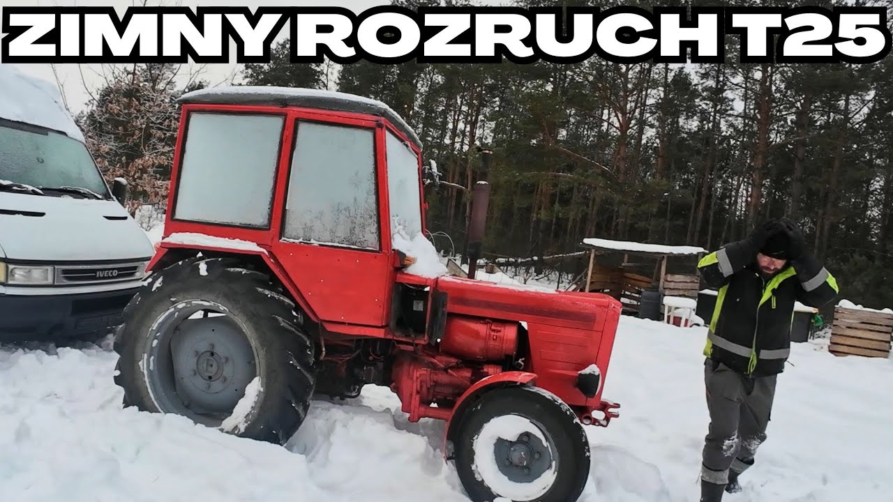 Wyprawa po słomę, ścielenie i długie odpalanie ciągnika