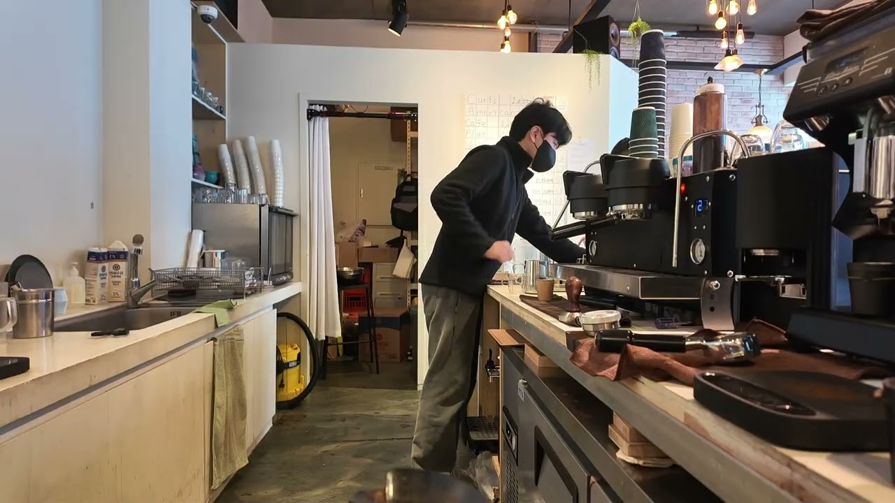 Cold January Afternoon Coffee Shop | Daytime Work Background Sounds