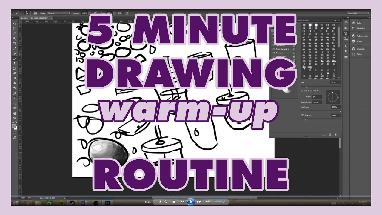 5 Minute Drawing Warmup Routine