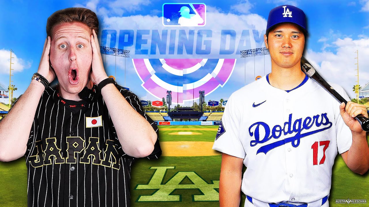 SHOHEI OHTANI'S FIRST EVER DODGERS' OPENING DAY! | Kleschka Vlogs