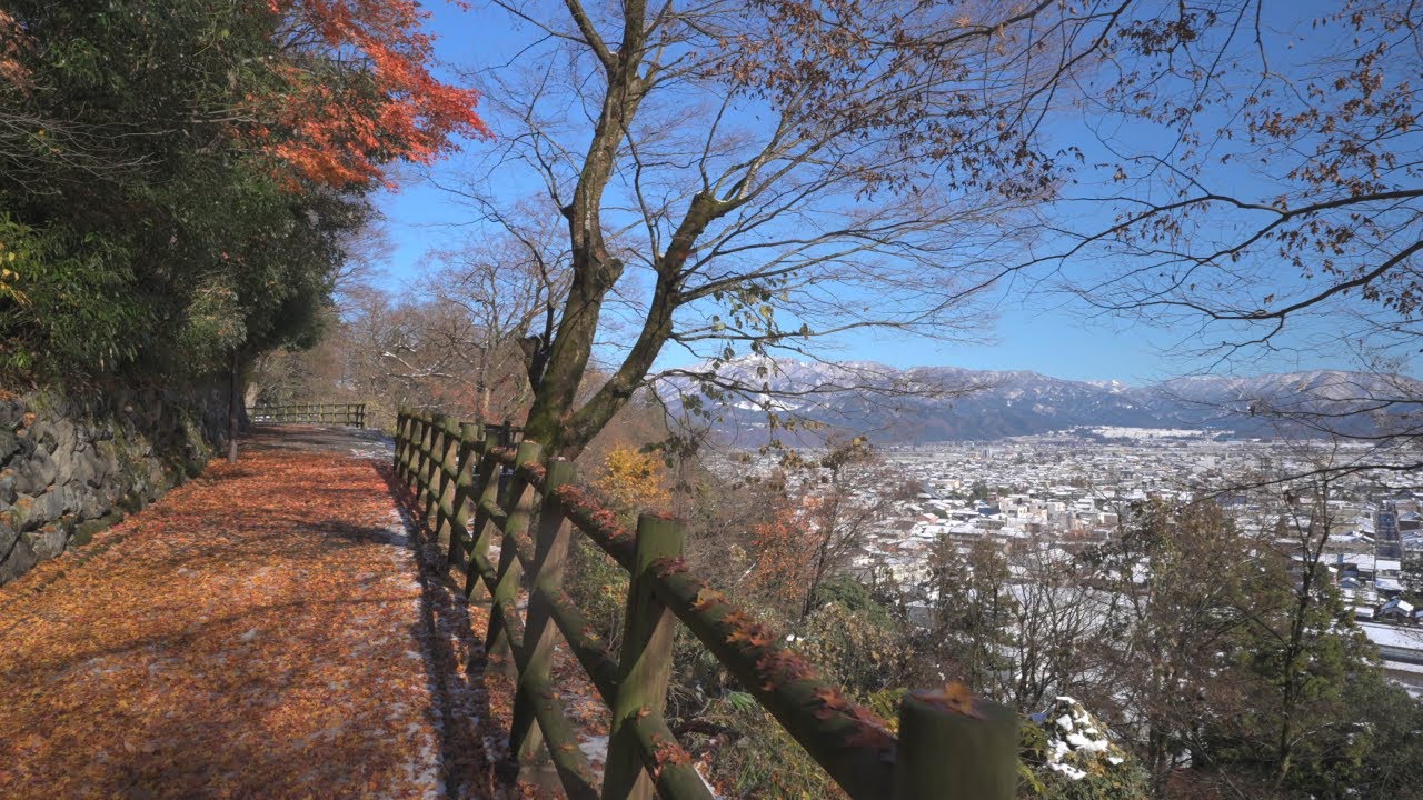 Ono Castle in Fukui — Stunning Autumn Foliage & First Snow Contrast | Japan’s Hidden Gem