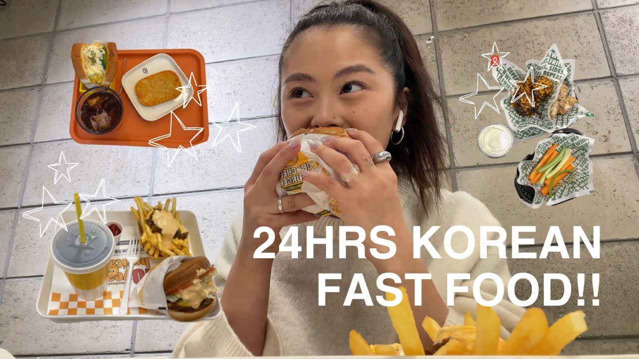Korea Diaries EP.17 | What I eat in a day + 24 hours of Korean fast food challenge