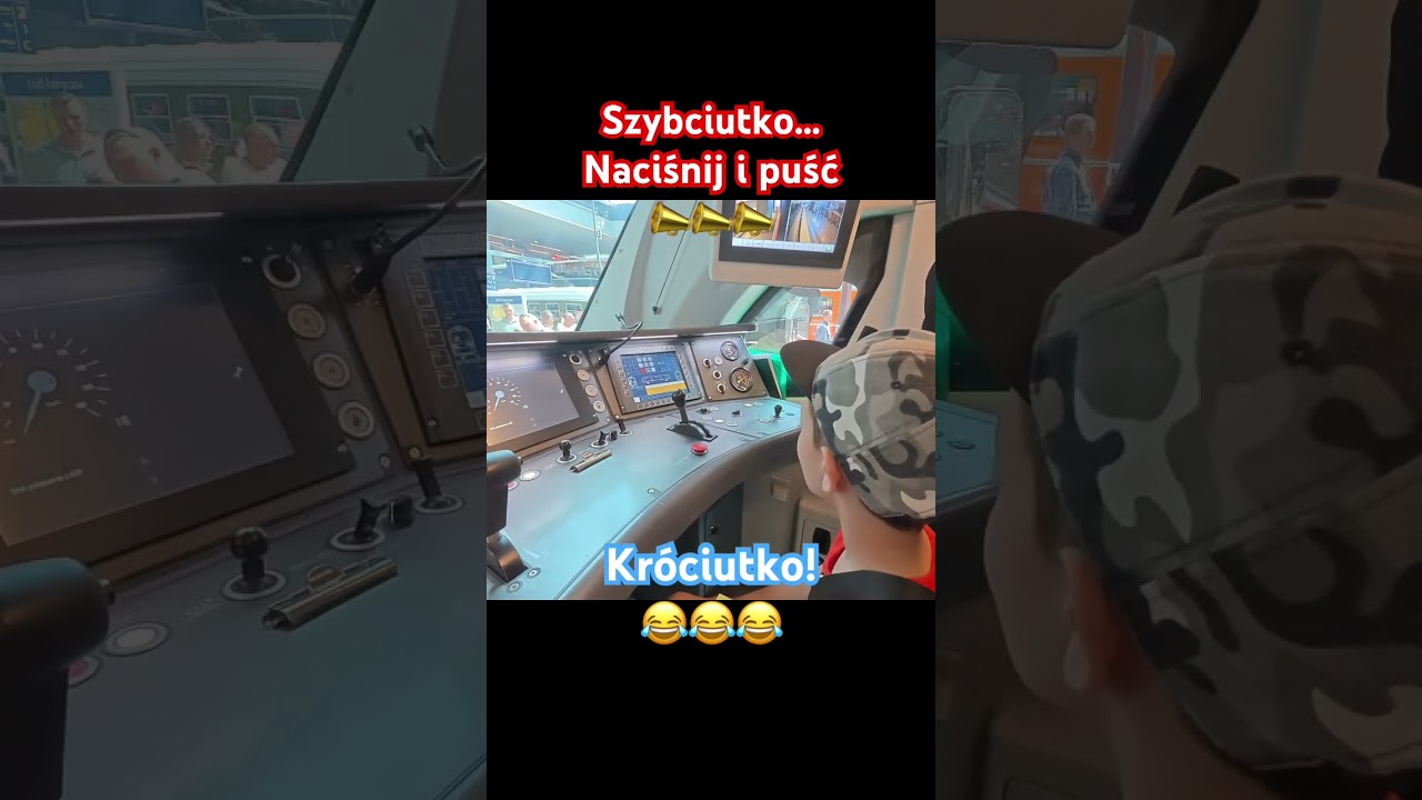 Szybciutko! #klakson #pkp #lka #kolej #funnyshorts #funny #humor #śmieszne #vlogrodzinny #dzieci