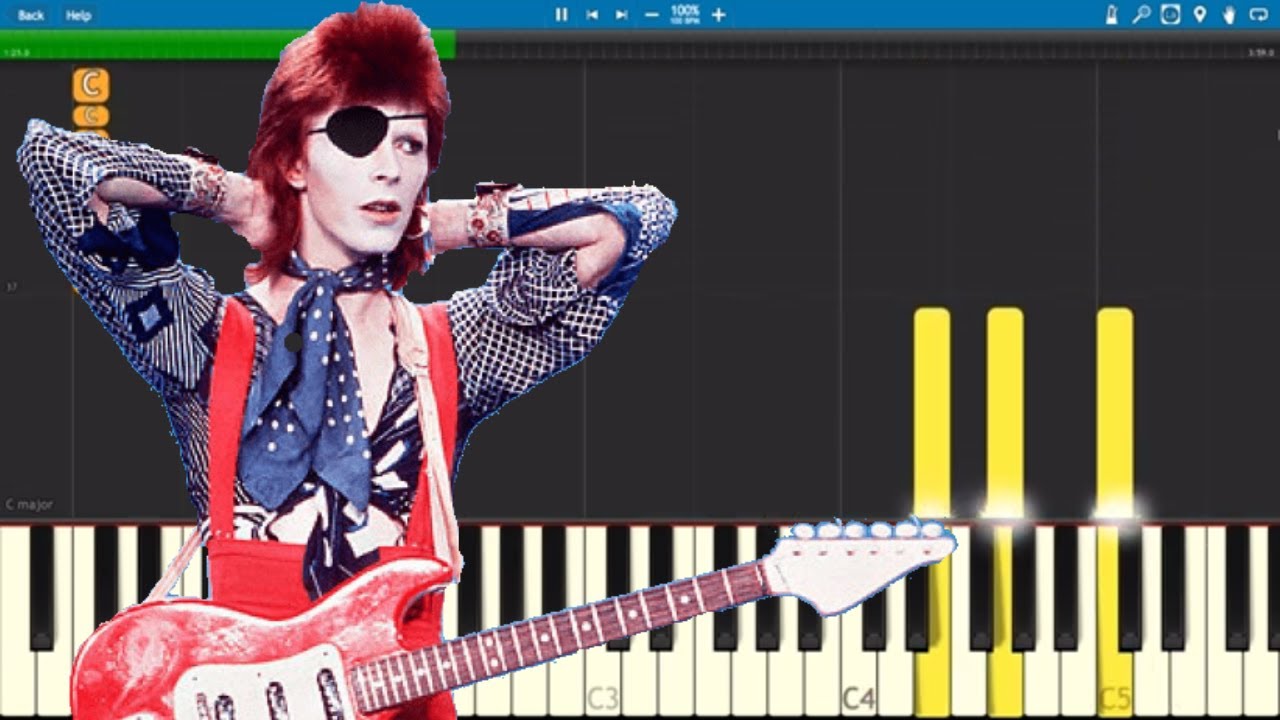 David Bowie - Changes - Piano Tutorial - Piano Parts ONLY