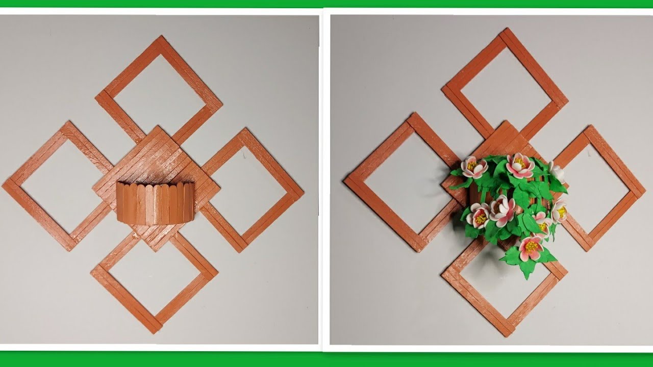Ideia de decoração usando Palito de picolé/Super fácil