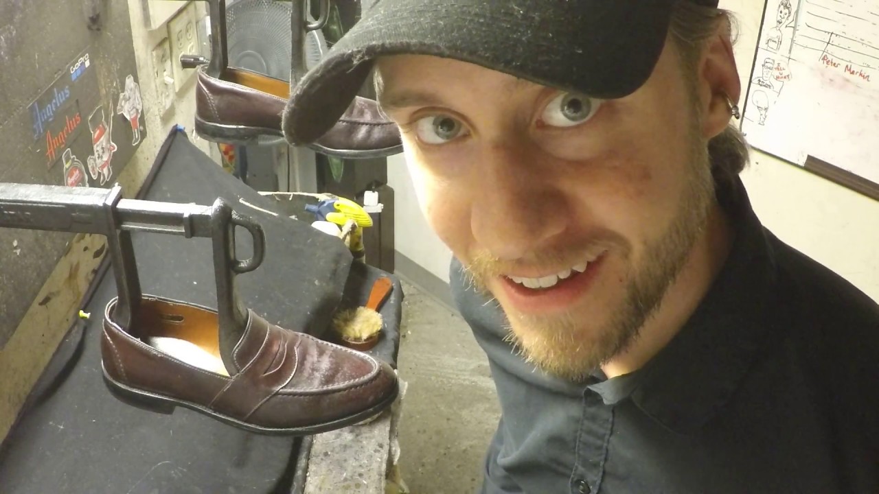Shell Cordovan Allen Edmonds, and goofy coworkers, Shoe Shine