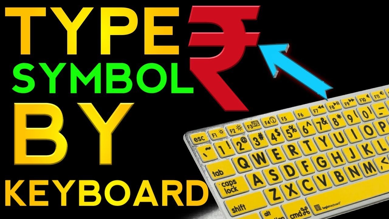 how to type rupee symbol in keyboard