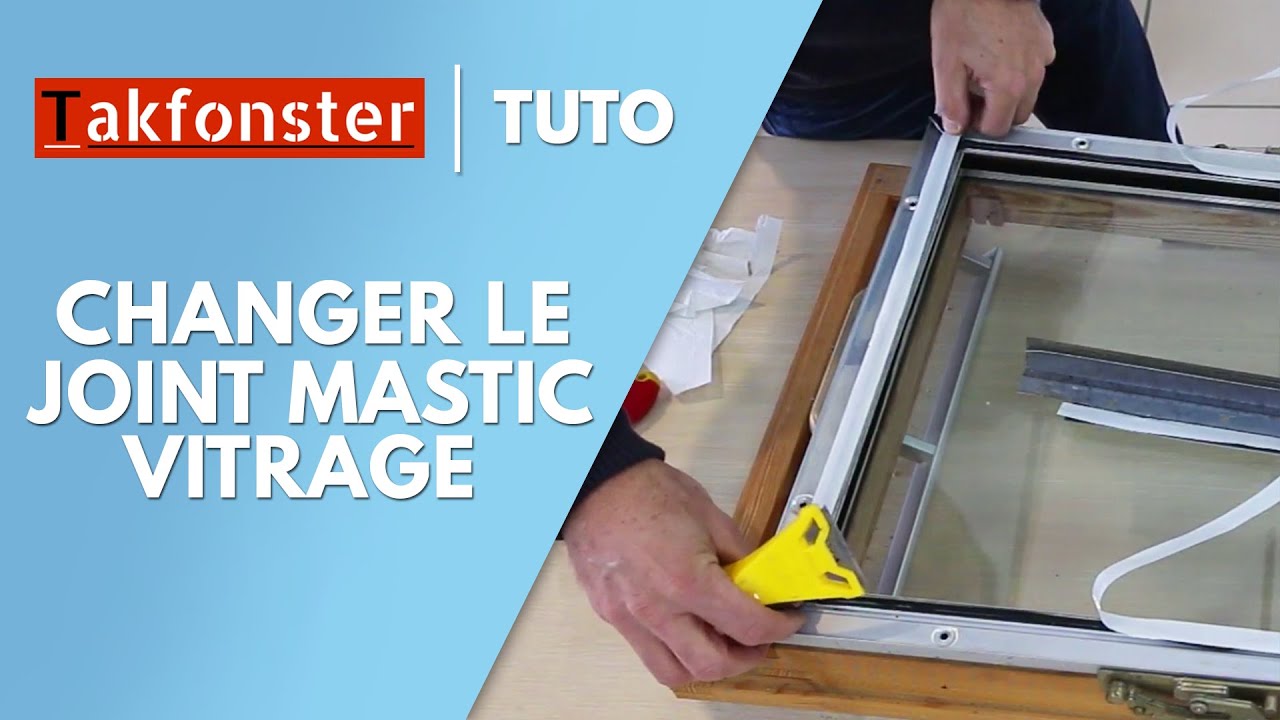 Comment changer le joint mastic vitrage de votre fenêtre de toit VELUX ?