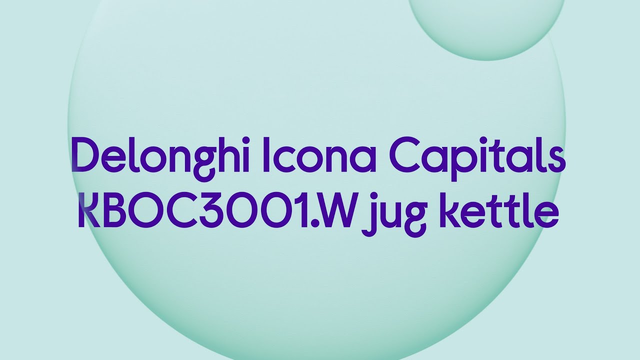 Delonghi Icona Capitals KBOC3001.W Jug Kettle - White - Quick Look
