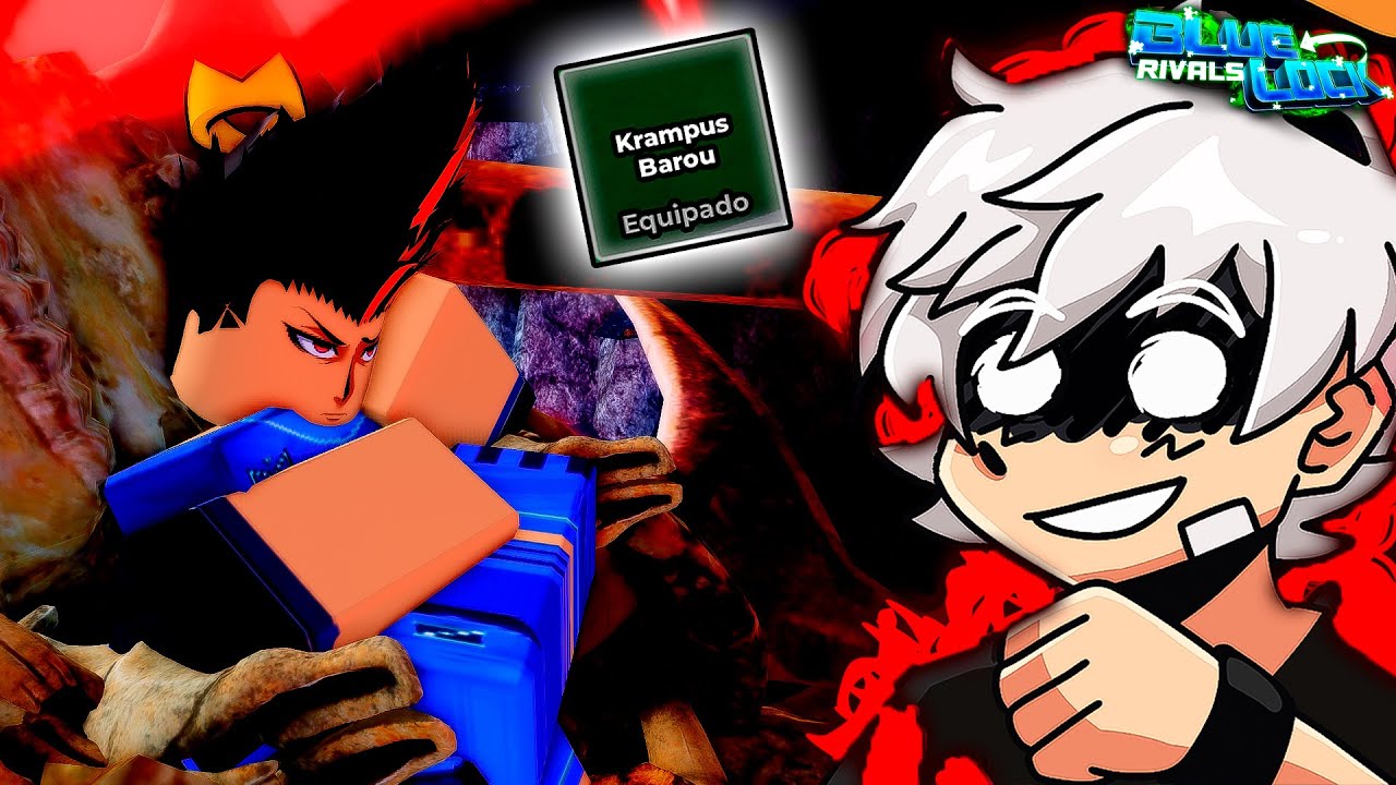 USEI O NOVO KRAMPUS BAROU E DEVOREI TODOS EM CAMPO NO BLUELOCK RIVALS!!🦁❄️