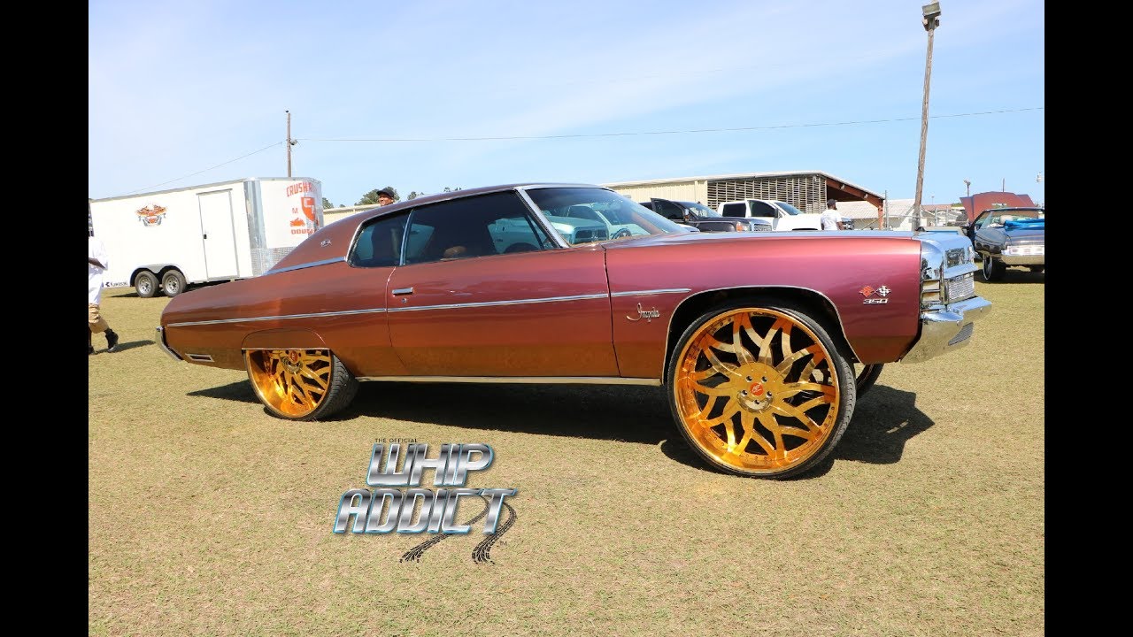 WhipAddict: 72' Chevrolet Impala on All Gold Amani Forged Vito 30s, Bagged, Custom Paint & Interior
