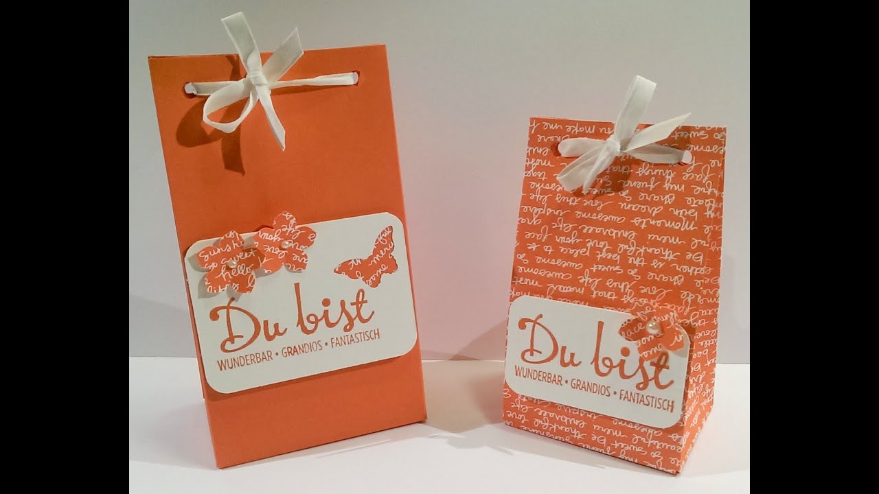 Anleitung Projekt #20: Neues Stanz- und Falzbrett für Geschenktüten / Stampin' Up!