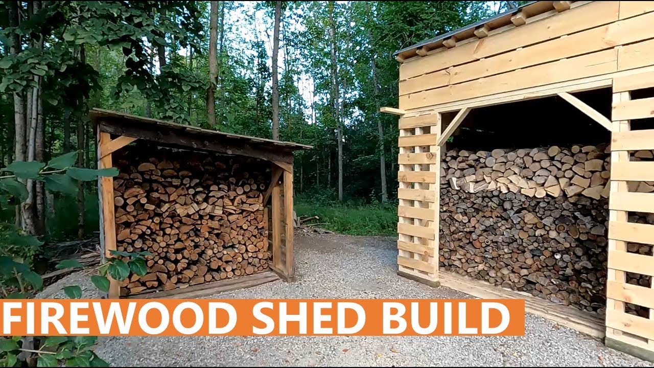 57 - Firewood Shed build - How To Build A Firewood  Shed-  Part 2