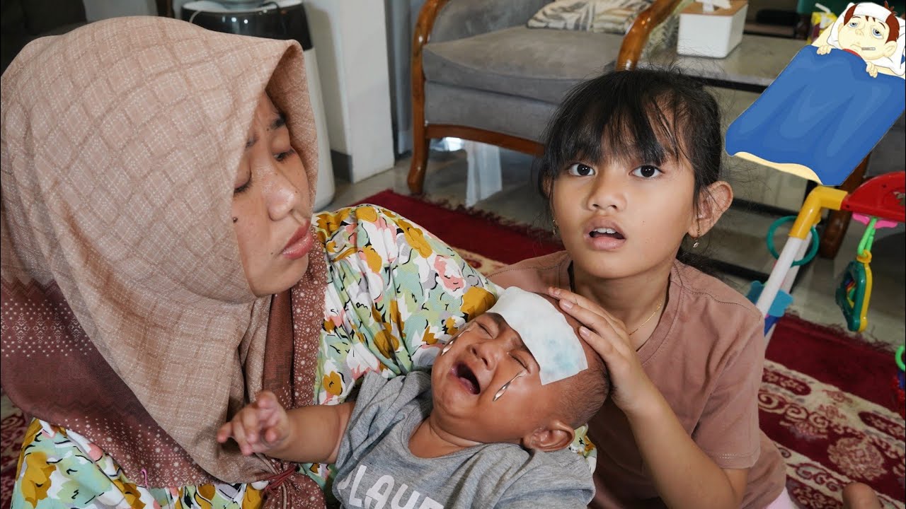 MAMAH MERAWAT BAYI AZAM SAKIT DEMAM 🤕 | Salsa and family