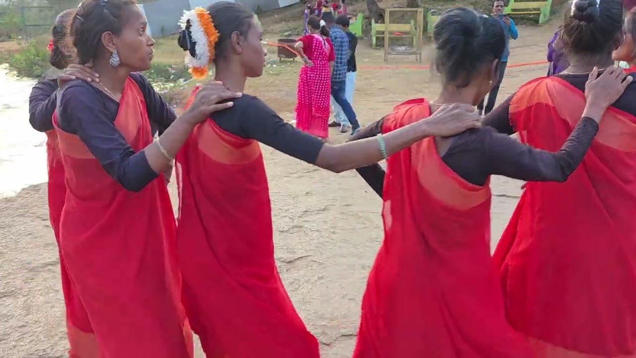 Tribal girls dance. 