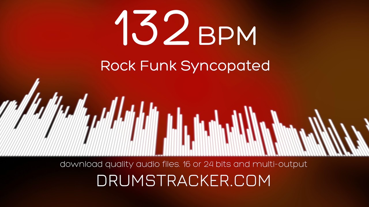 Rock Funk Syncopated - 132 BPM - DRUM TRACK