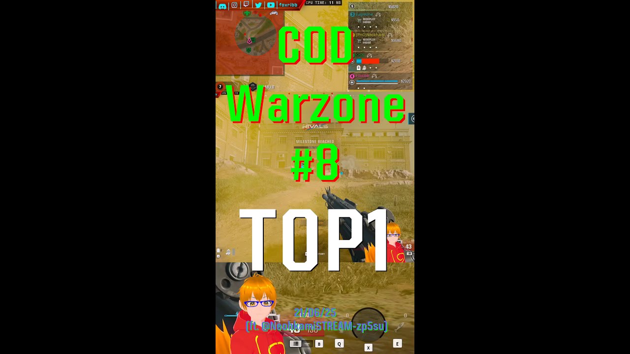 COD Warzone TOP1 - 8 - Short - Session of 21/06/25 (ft. @NeohkamiSTREAM-zp5su)
