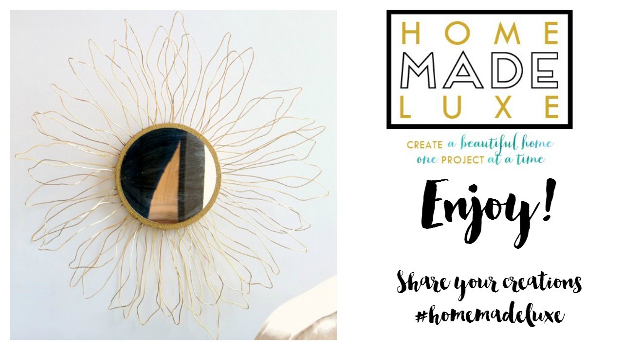 DIY Starburst Mirror Home Made Luxe Subscription Box Project