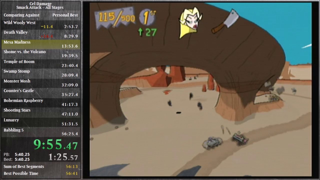 Cel Damage Speedrun - Smack Attack, All Stages (51:32.02)