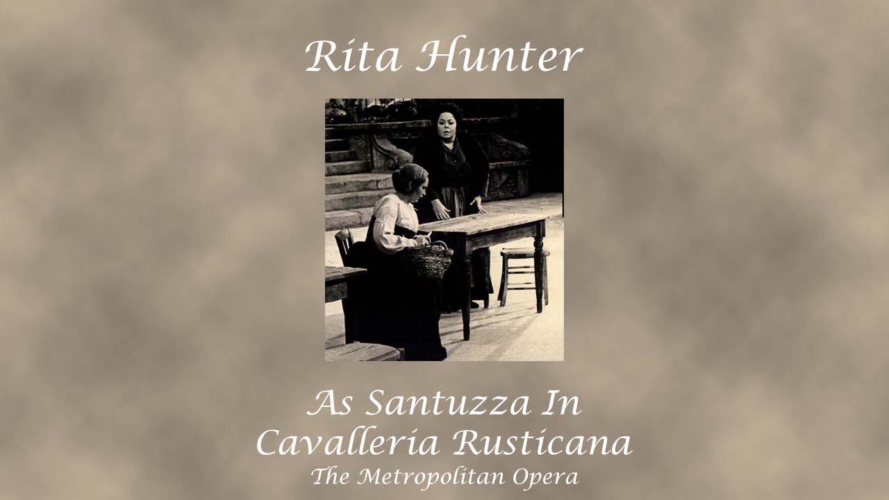 Rita Hunter as Santuzza in Cav -  The MET 27/11/74 #ritahunter #soprano #dramaticsoprano #opera