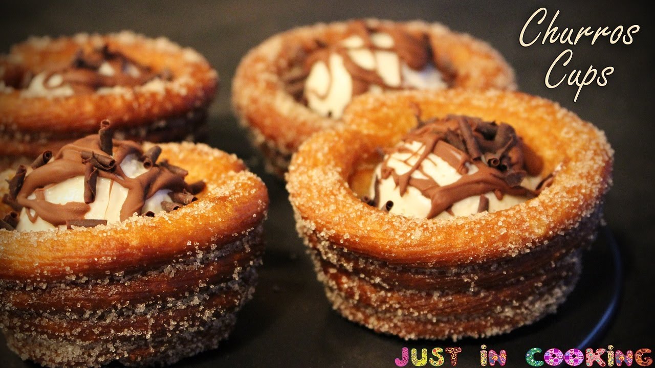 Recette des Churros Cups et Sorbet Coco (sans sorbetière)