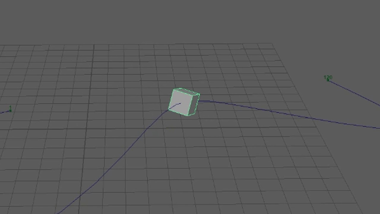 Attaching Objects to Motion Paths in Maya