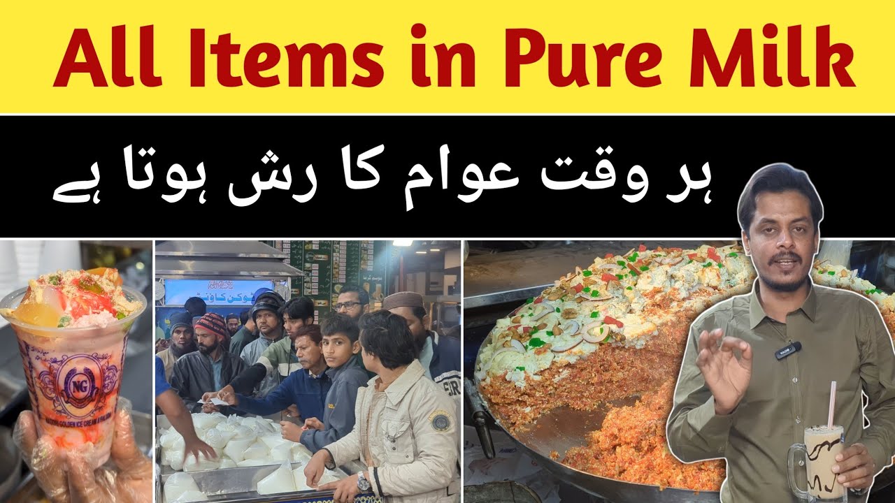 Pure Milk Items in High Demand | Heavy Public Rush || Karachi Lovers