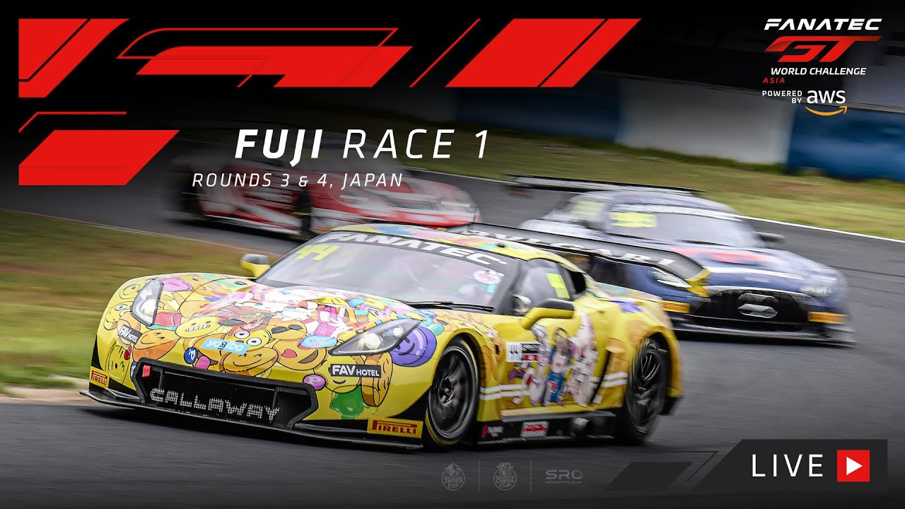 LIVE | Race 1 | Fuji | Fanatec GT world Challenge Asia Powered by AWS 2023