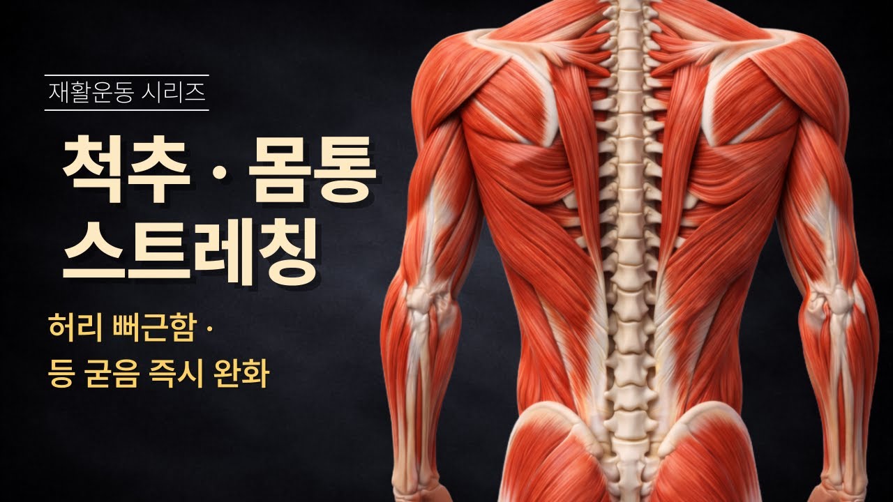 굳은 등·허리 한 번에 푸는 몸통 스트레칭 5단계 (3분 루틴)