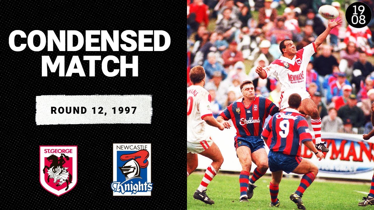 St George Dragons v Newcastle Knights | Round 12, 1997 | Condensed Match | NRL