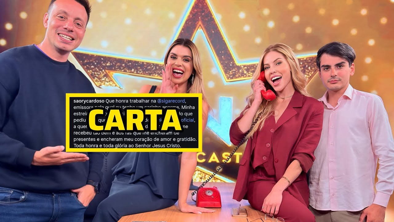 SAORY FELIZMENTE POSTA CARTA FOI UM PRAZER TRABALHAR COM VOCÊS 