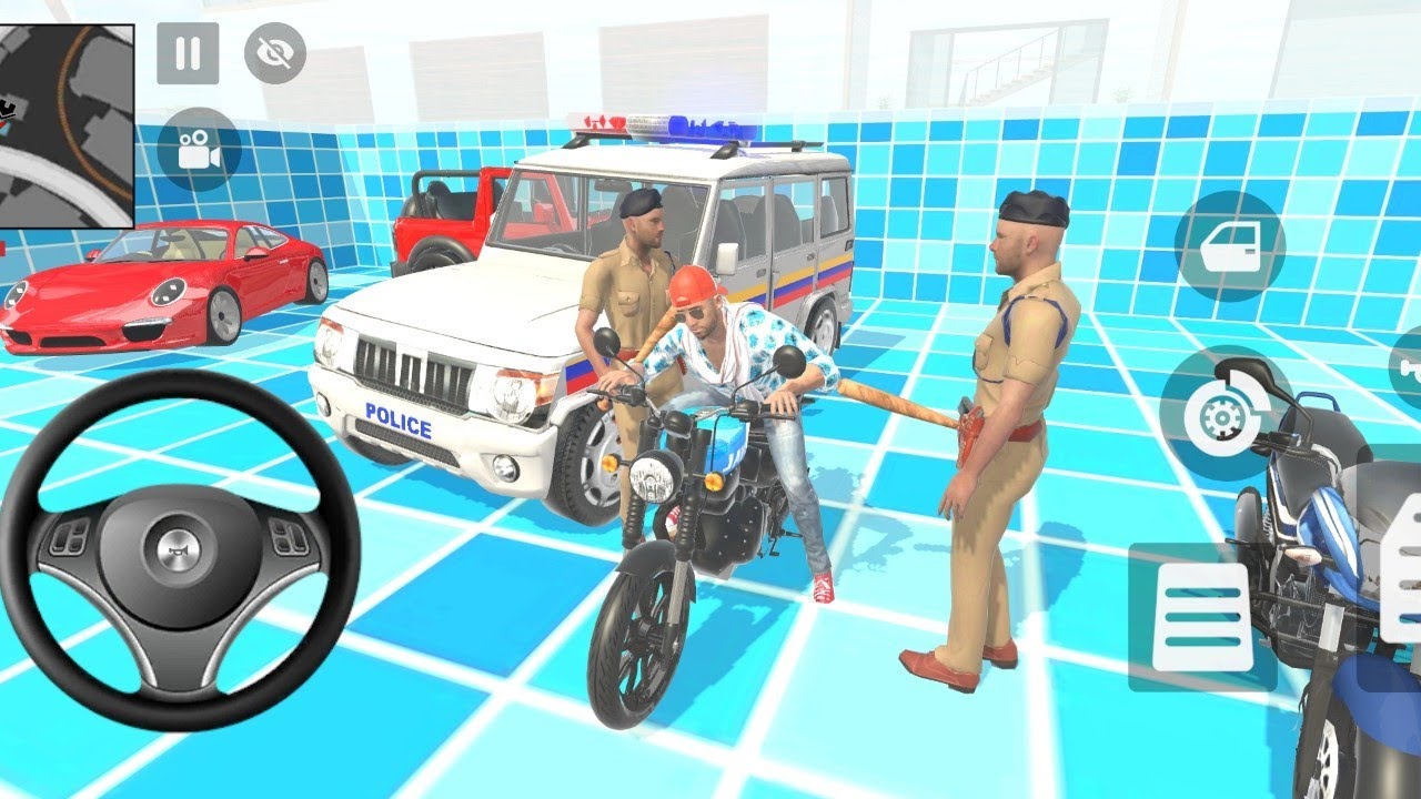Indian Theft Aura Simulator Frenklin drop All the vechile In Swimming Pool 🤩
