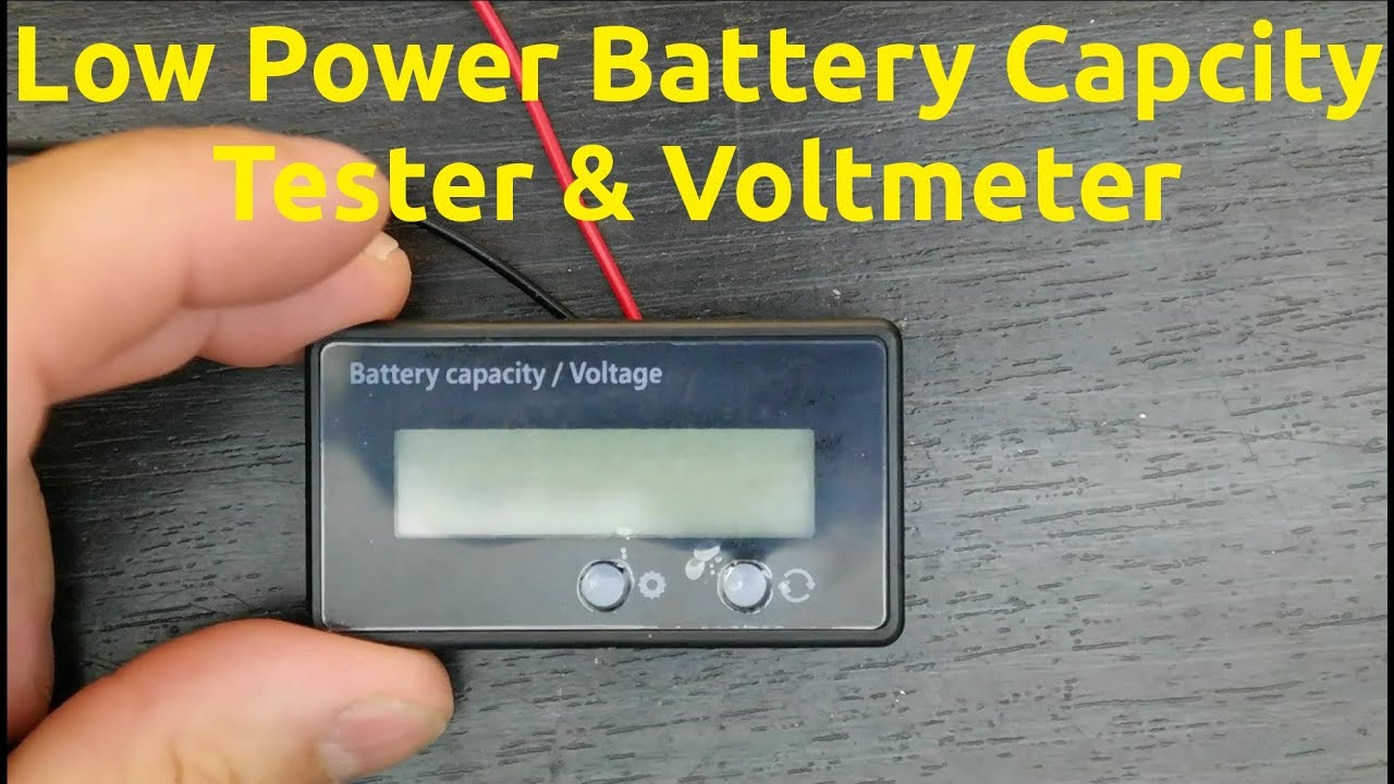 Low Power Battery Capacity Tester & Voltmeter