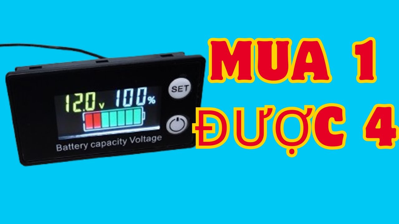 ĐỒNG HỒ BÁO PIN, ACQUY 4 TRONG 1