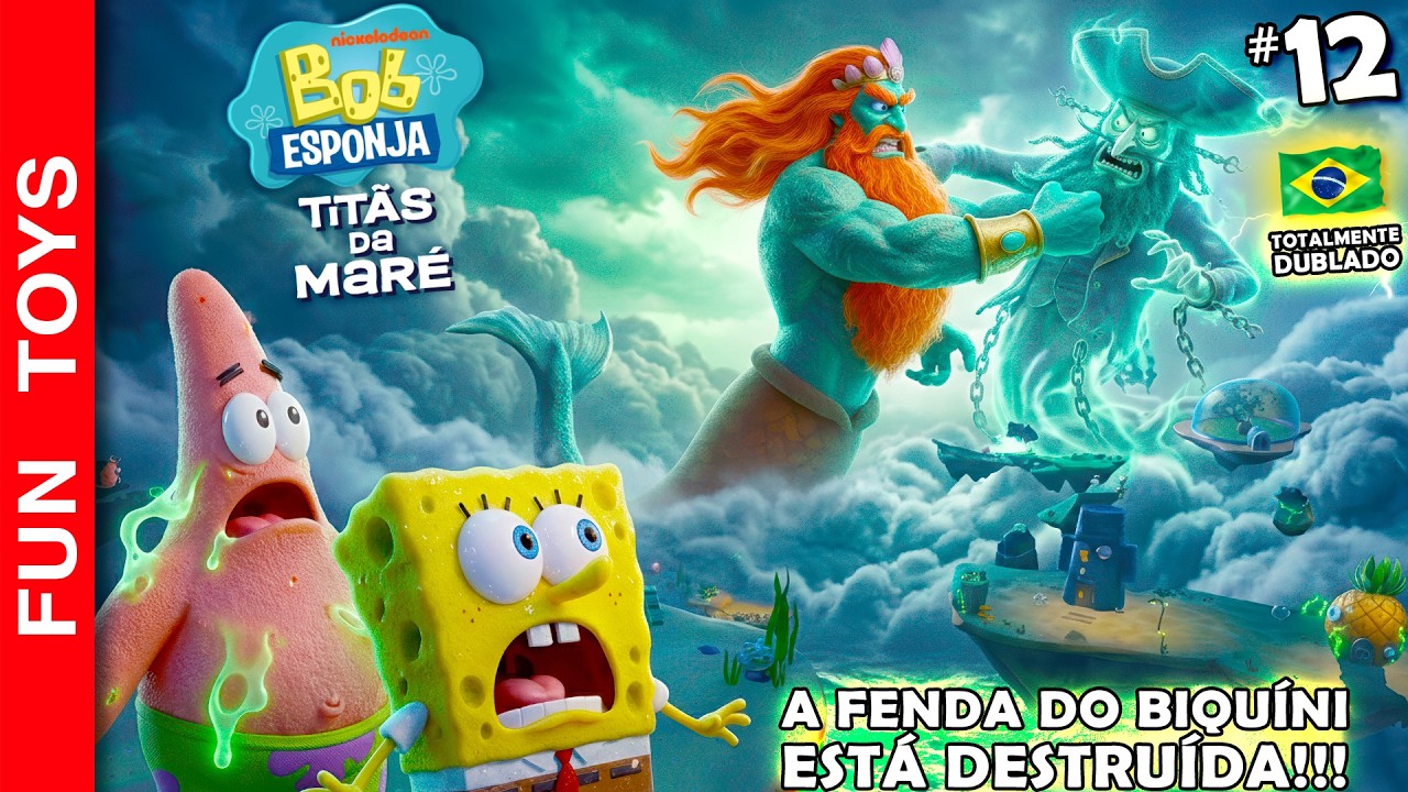 Bob Esponja: Titãs da Maré #12 - Voltamos para a Fenda do Biquíni e ela está TOTALMENTE Destruída 🇧🇷